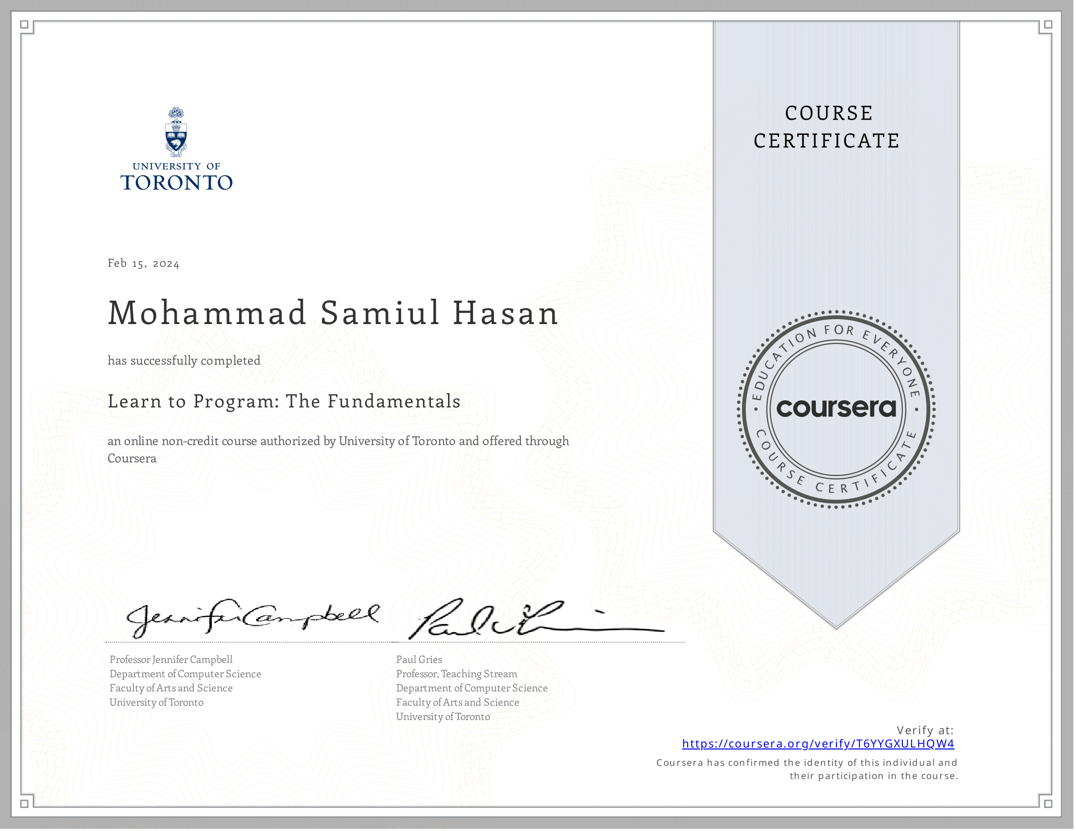 Introduction to Data Analysis Using Excel (Coursera)